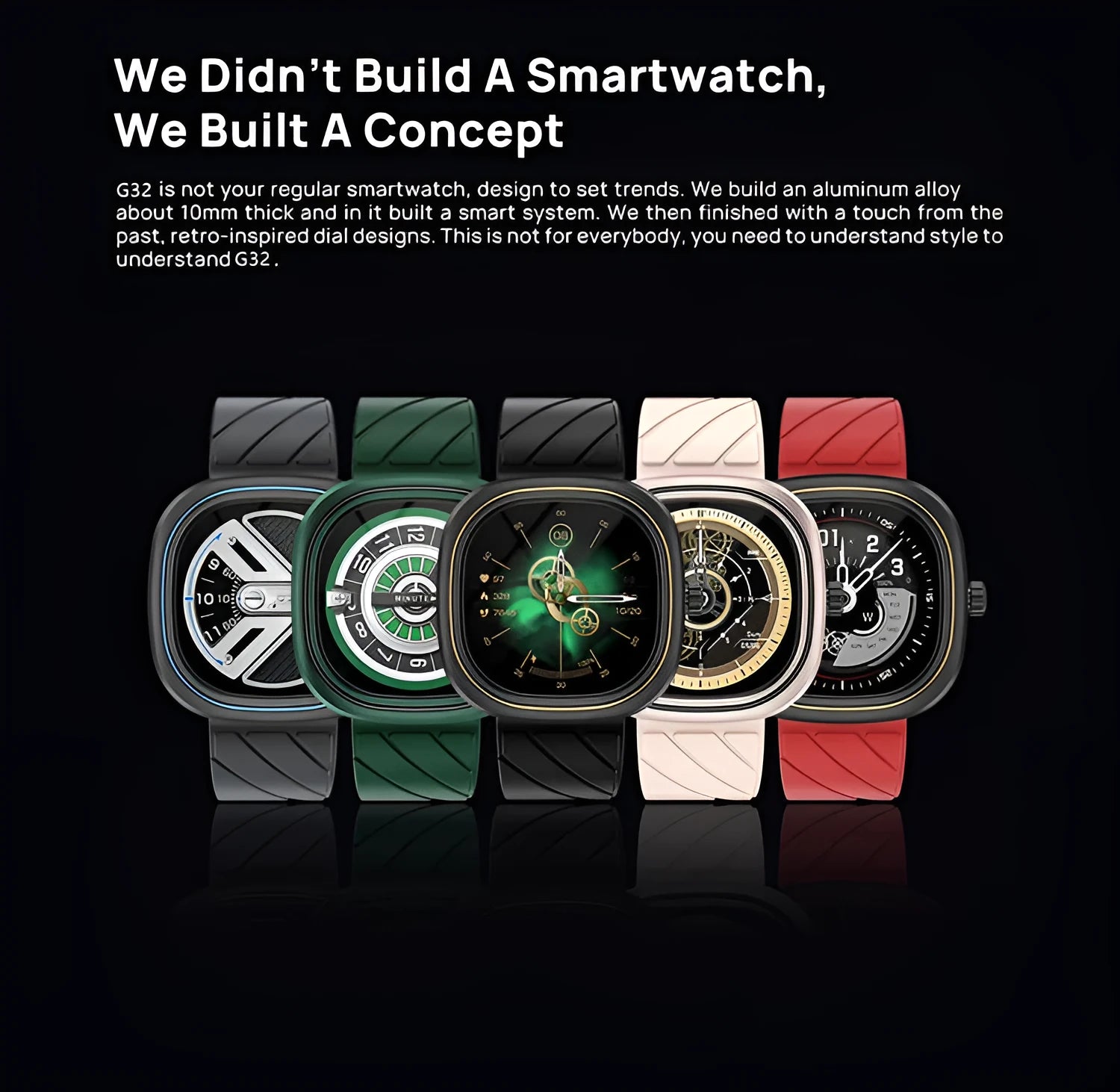 Fashion Bluetooth smart bracelet sports watch with 1.32-inch touchscreen on silicone wristband