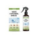 120ml bottle of mite control spray with listed ingredients: water, ethanol, propylene glycol, menthol, disodium EDTA.