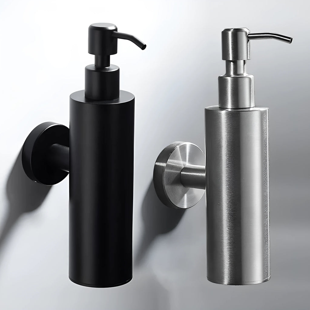 304 stainless steel wall-mounted bathroom pendant lotion bottle with manual dispenser