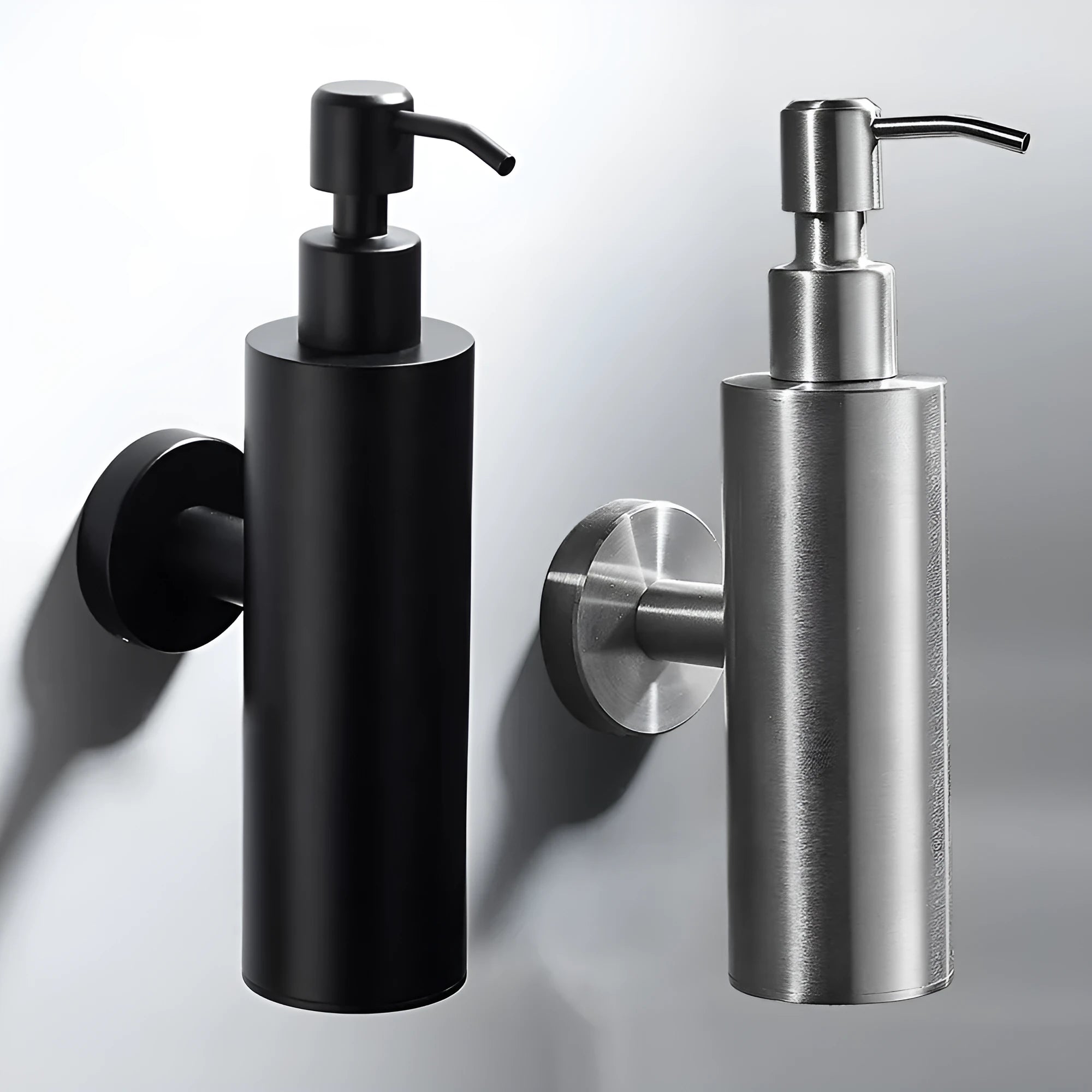 304 stainless steel wall-mounted bathroom pendant lotion bottle with manual dispenser