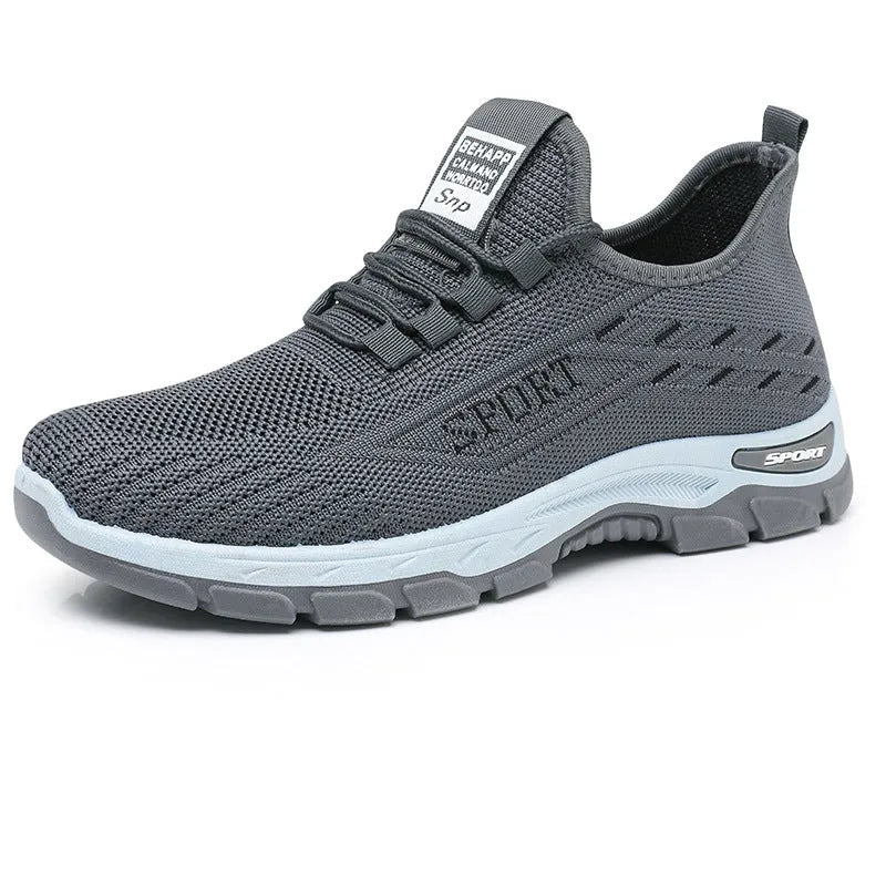 Casual sports sneaker with soft PVC injection moulded sole in low-top breathable design