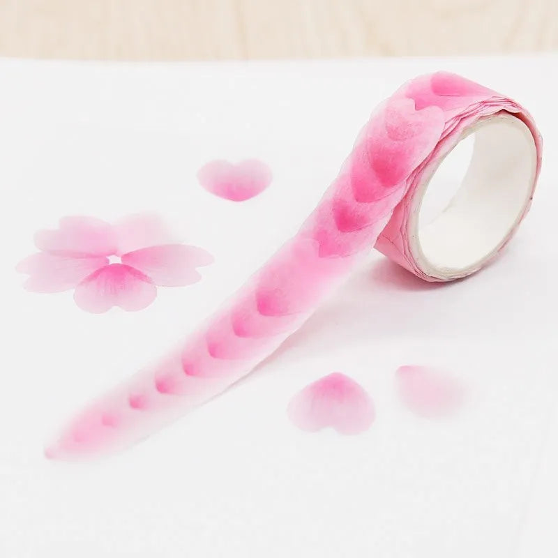 Clover and paper decorative tape roll with dimensional 5mm thickness in blue, pink, mixed, and violet colour options