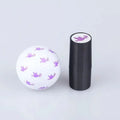 Plastic 20mm round golf ball stamp in black, blue, green, purple, red colours, lightweight 9g