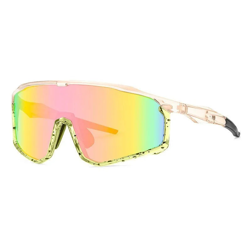 Full frame mountaineering goggles with colourful UV-protective PC lenses for climbing and snow sports.