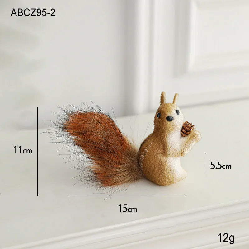 Foam squirrel pendant Christmas tree decoration in cartoon style, one of nine available poses