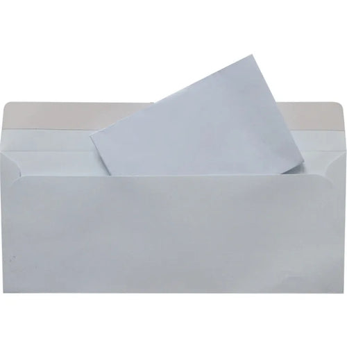 Blue anti opening self-adhesive confidential envelope measuring 105x240mm for document security