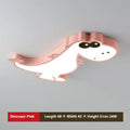 Cartoon dinosaur design ceiling light with white shade and dimmable function