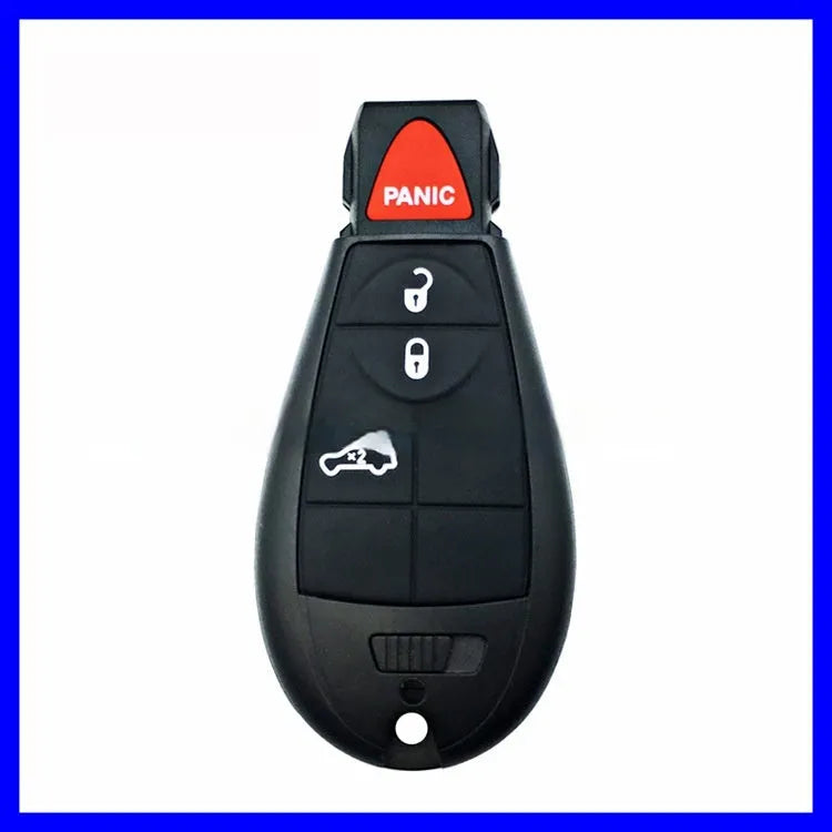 Dodge car key replacement shell made of ABS brass, showing dimensions of 85mm by 42mm.