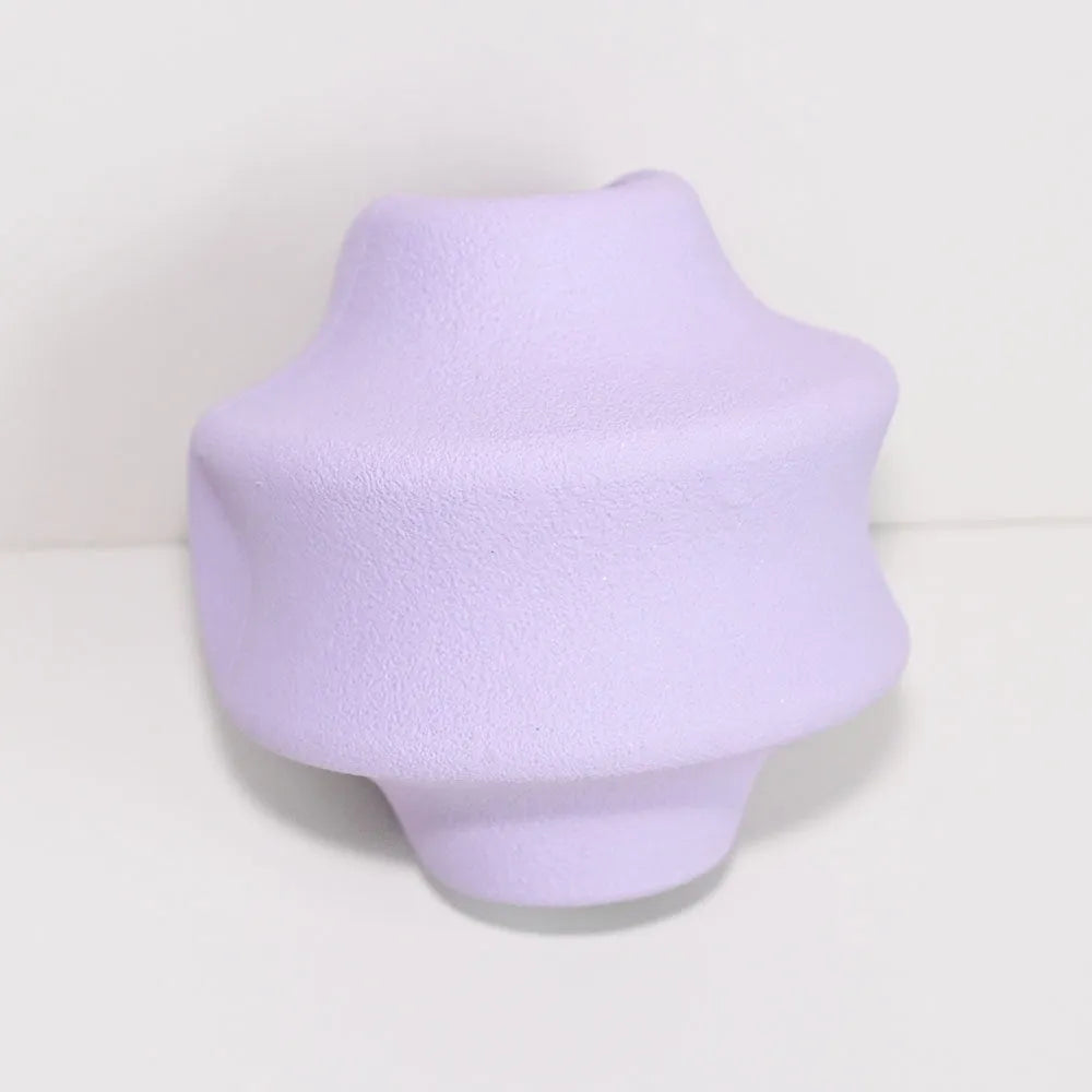 Natural rubber pet food dispensing toy in dark blue colour, small size, for slow feeding