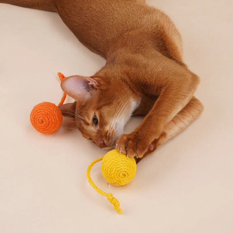 255mm cat teaser stick toy with attached catnip balls in blue, green, and multicolour options