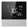 Central air-conditioning LCD touch screen thermostat 86x86mm white panel