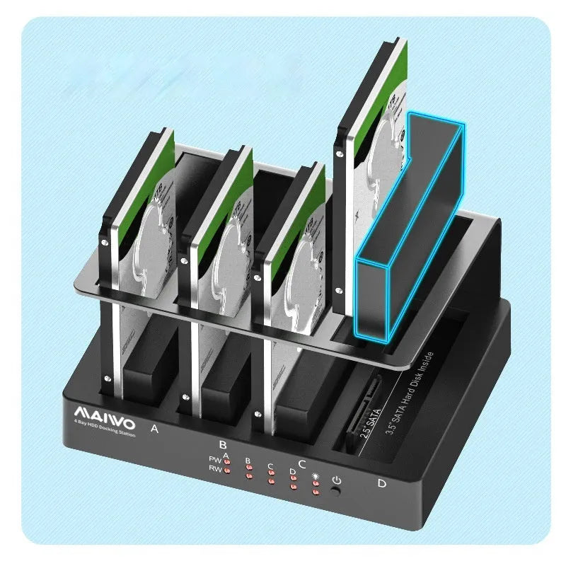 K305BU3S four-bay 2.5-inch SATA hard disk enclosure docking station with USB 3.0 connection