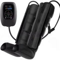 Air compression massager with leg sleeves, arm wrap, waist unit and handheld remote control