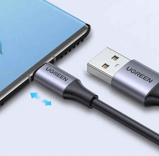 Black Lvlian 1 metre USB charging and data cable for mobile phones and tablets