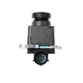 Black plastic rear view reversing camera for Dodge Ram trucks on a white background.