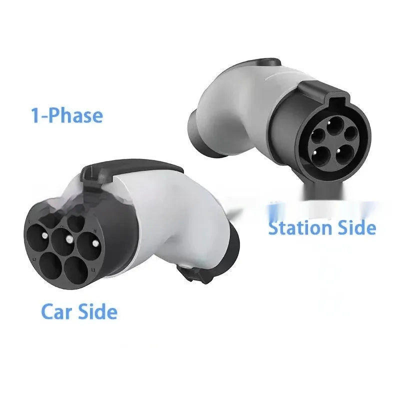 J1772 to GB T charging gun converter AC 32A white adapter for electric vehicle charging