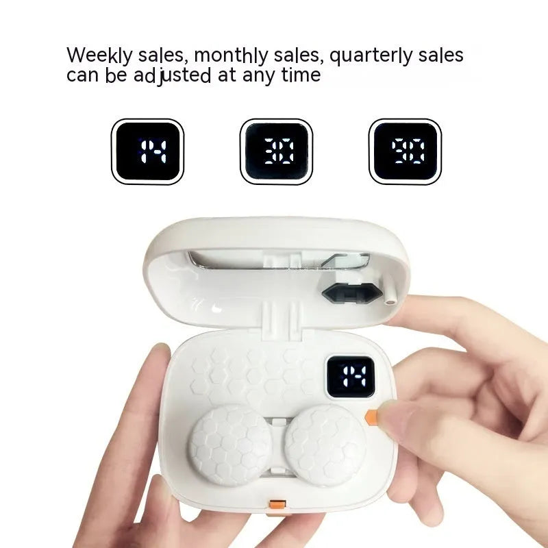 Automatic electric ultrasonic cleaning machine for invisible glasses with plastic housing