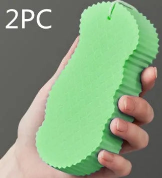 3D fish scale pattern bath sponge exfoliator in multiple colour options including white, grey, pink and light blue