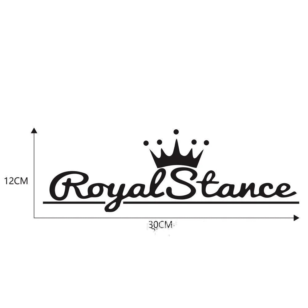 Reflective colourful vinyl crown car sticker for vehicle personalisation.