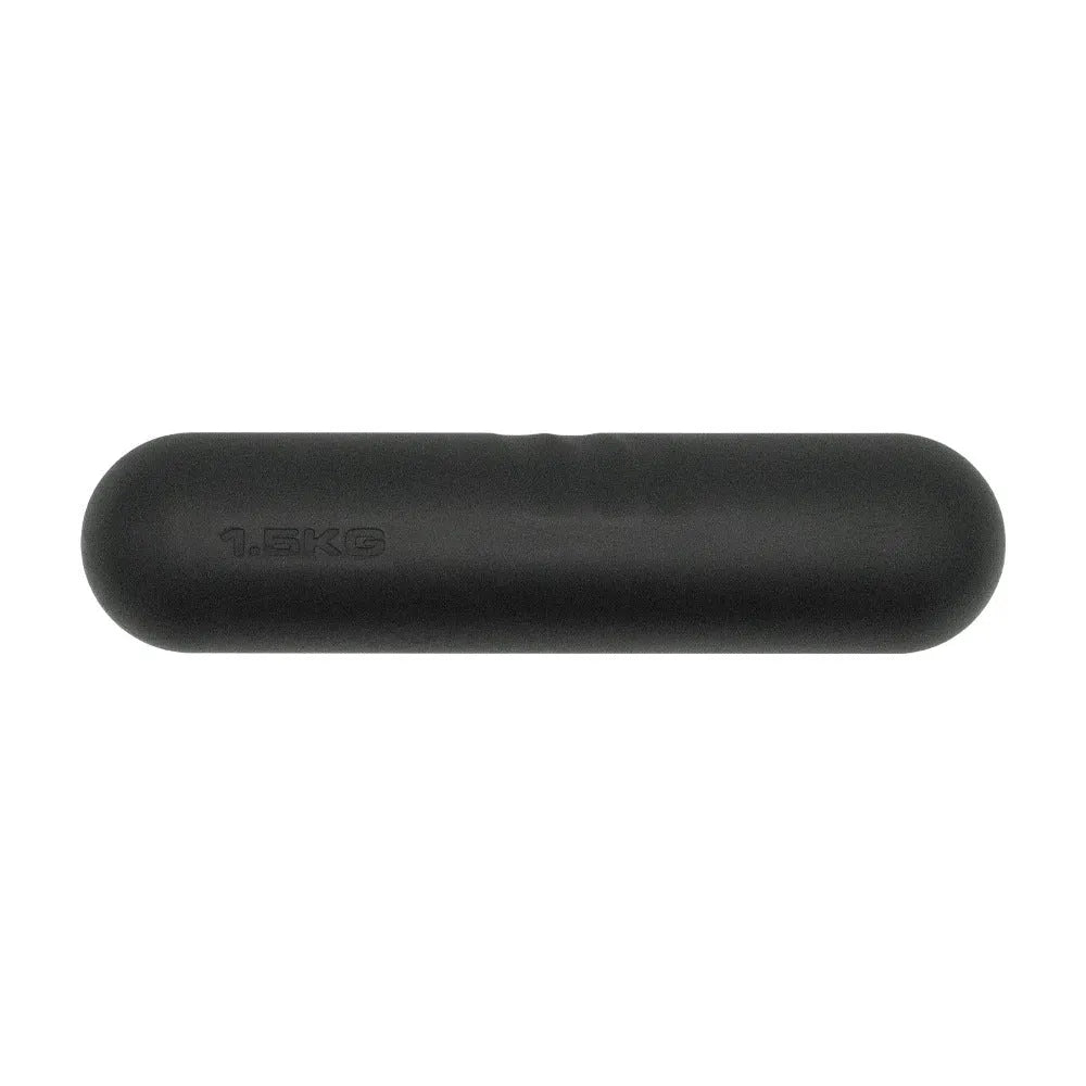 Silicone-edged hand-drawn dumbbell stick in a choice of colours and weights for fitness training.