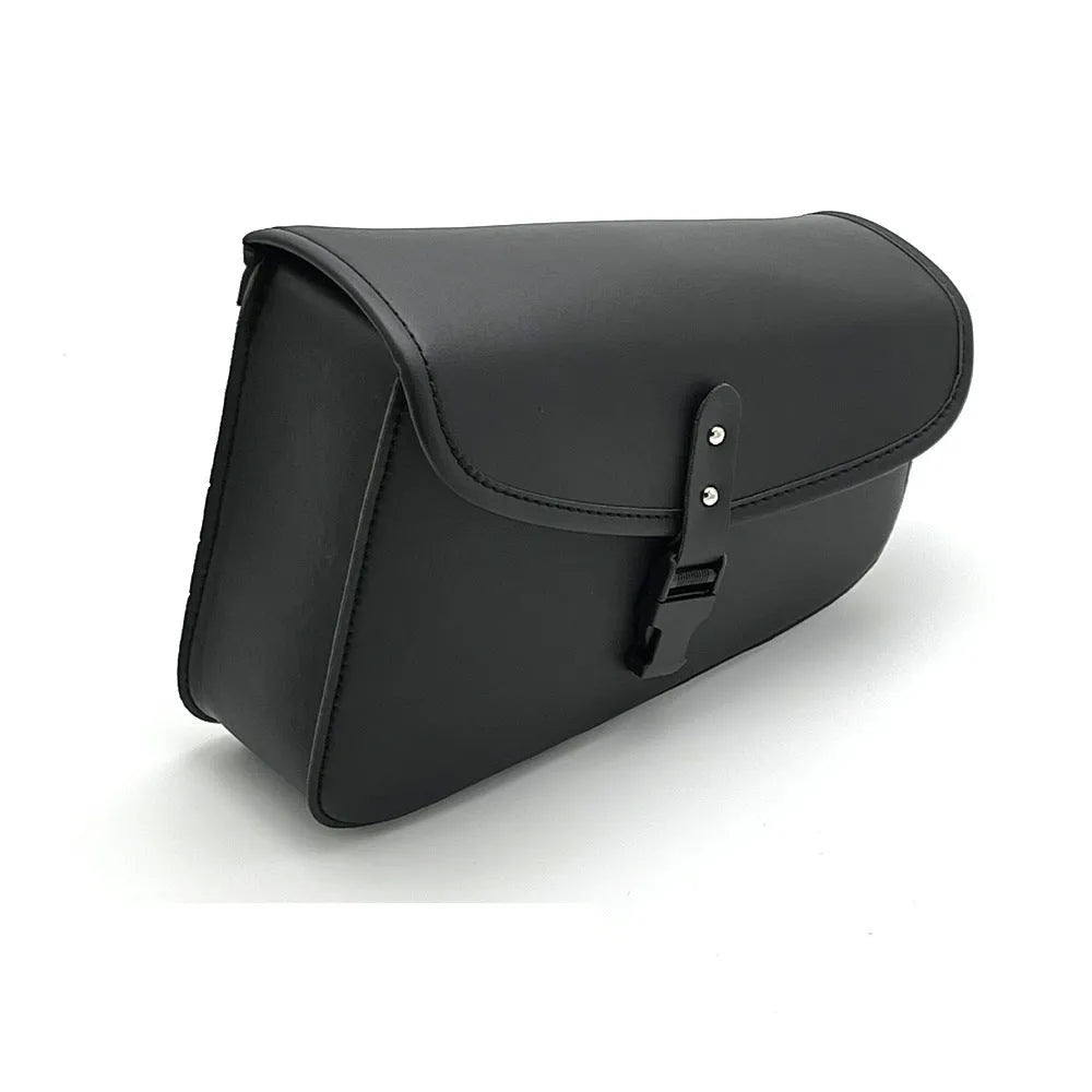 Black PU leather motorcycle swingarm saddlebag for Harley-Davidson Sportster.