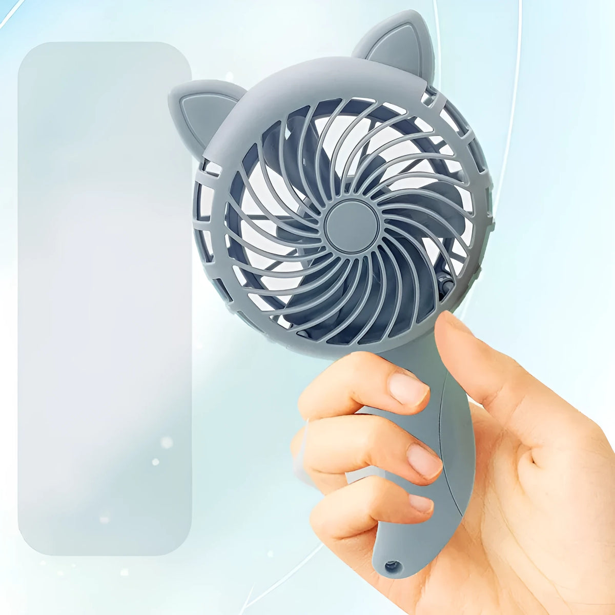 Large cartoon hand pressing hand-held fan, plastic toy for children aged 4-6, 11 x 20cm, random colour
