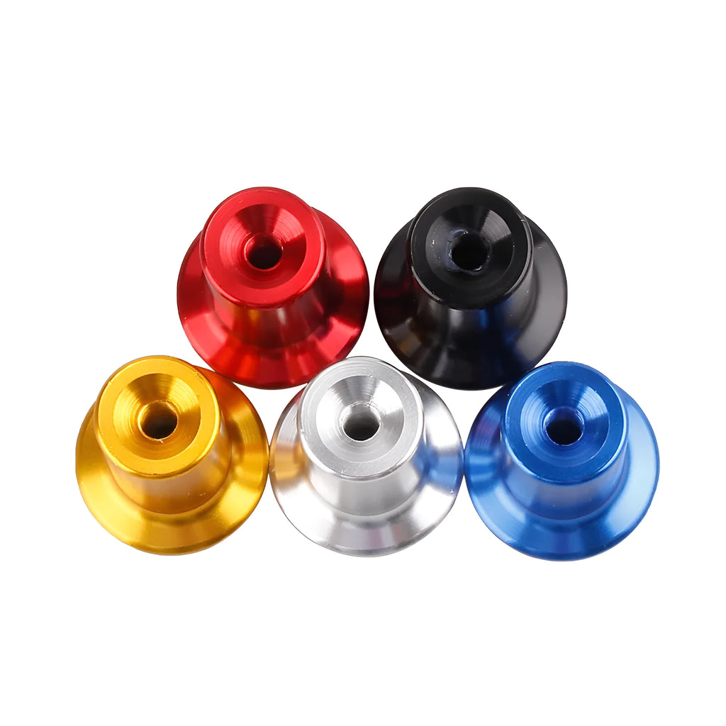 Aluminium alloy handbrake cap for car modification in five colour options with universal vehicle compatibility