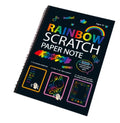 Children's large scratch art paper and scraper tool for DIY colourful painting crafts