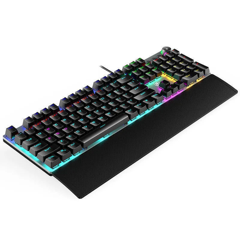 Rainforest Tarantula mechanical film gaming keyboard with RGB backlighting and 95 keys, USB wired.