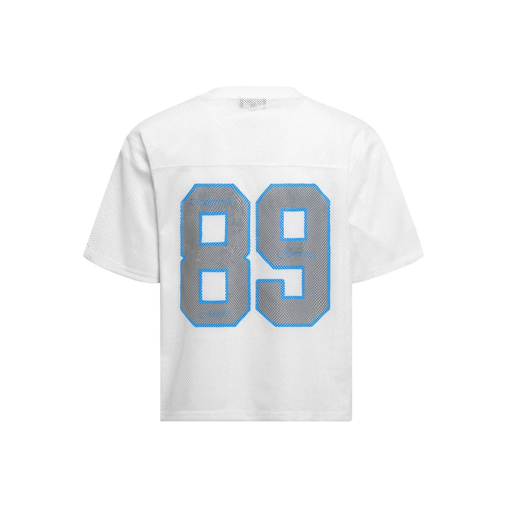Loose-fit casual t-shirt in black or white colour, polyester blend fabric, Asian sizing