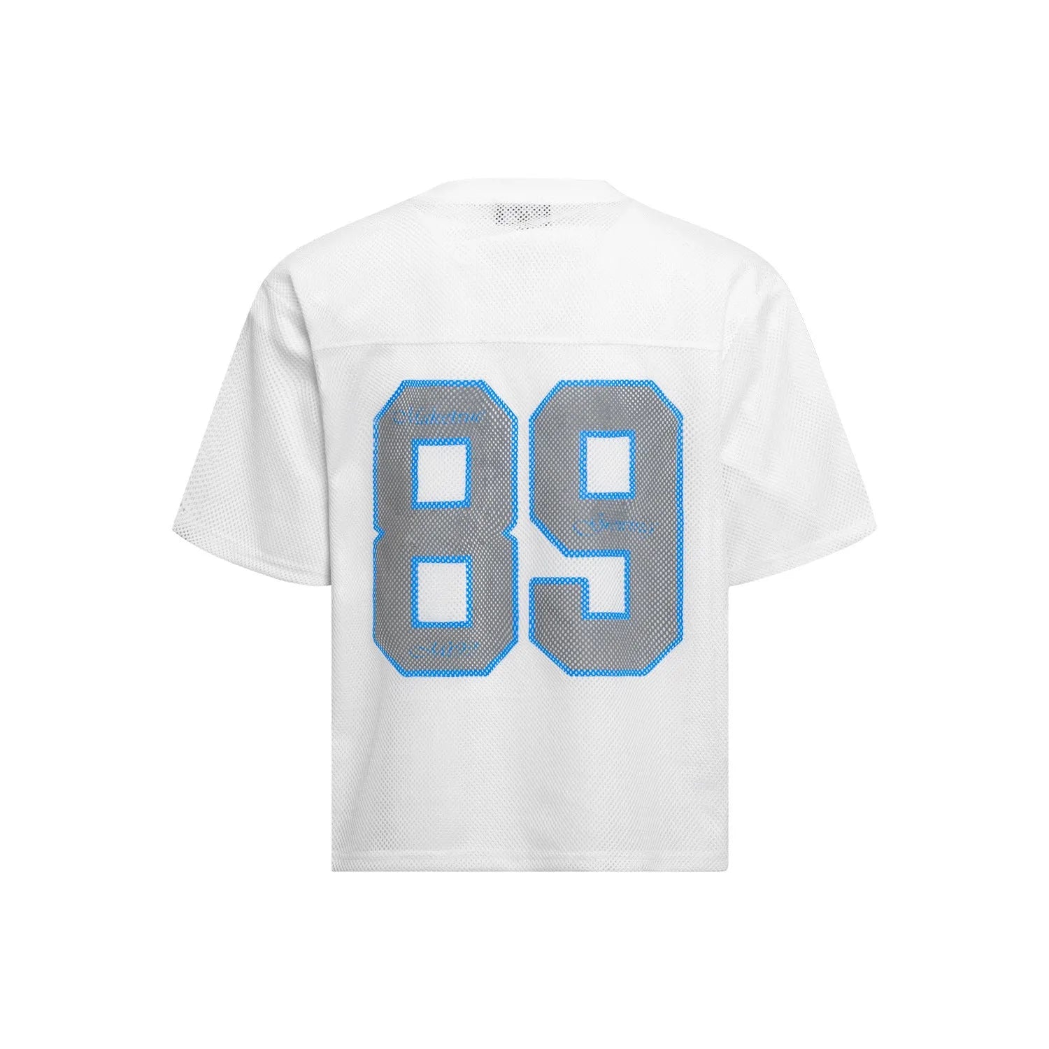 Loose-fit casual t-shirt in black or white colour, polyester blend fabric, Asian sizing