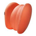 Grey and orange head rest and waist pillow set for lorry driver comfort.