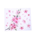 Cherry blossom flower pattern car stickers on vehicle window showing two size options