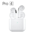 Pro4 White wireless Bluetooth sports headset with in-ear design