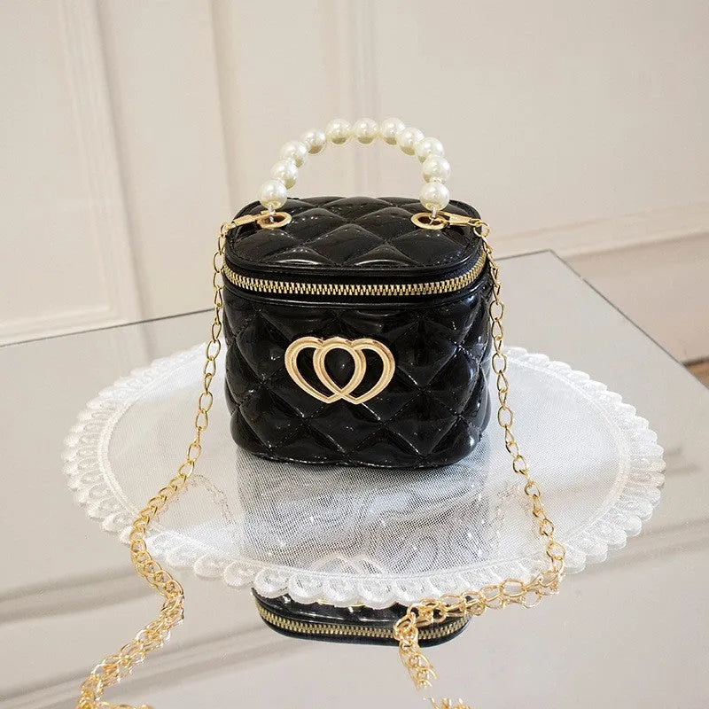 PVC bucket gel bag with heart pattern in various colour options