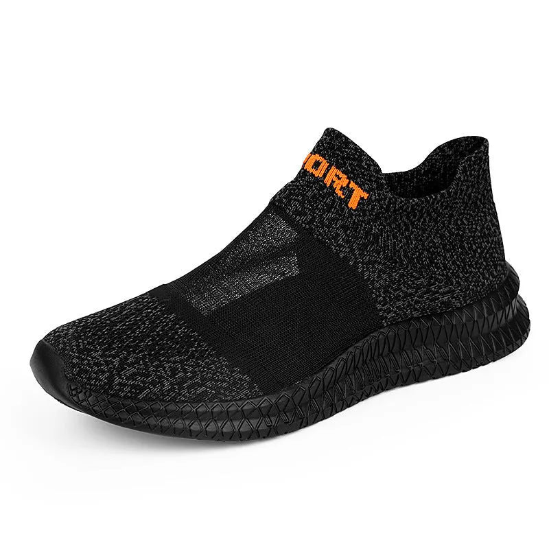 Breathable Flyknit running sock shoes in khaki colour with lace closure and MD sole