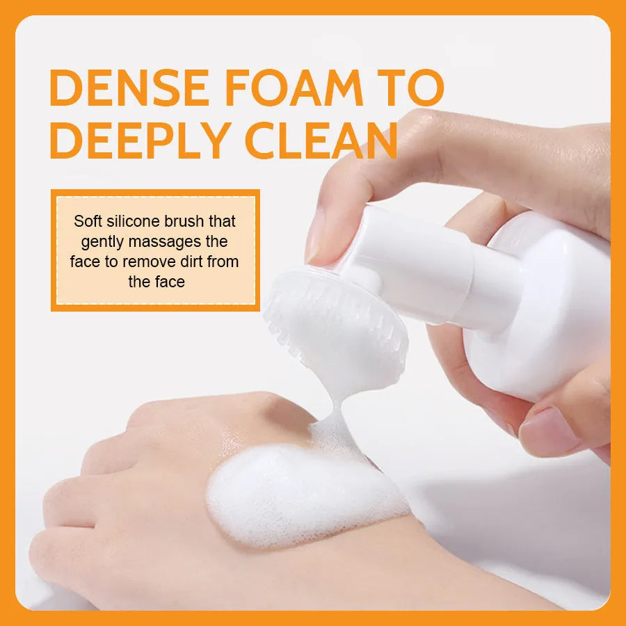 Turmeric facial cleansing mousse pad set with 30 pads, ginger soap, and skincare components