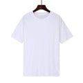Men's loose fit cotton t-shirt in black with short sleeves and printed design