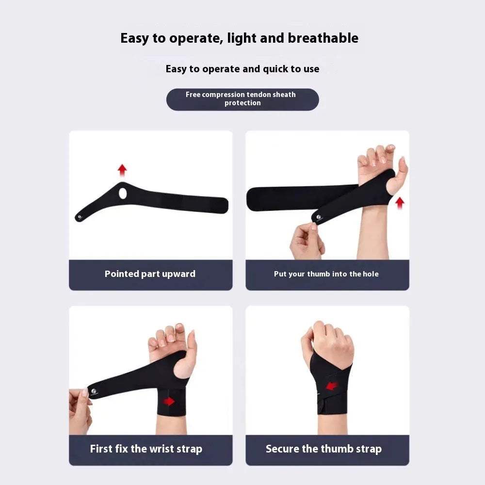 Black and skin colour adjustable athletic wristguards for badminton, tennis and volleyball.