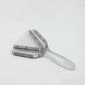 Adjustable telescopic plastic bottle opener with a non-slip handle in red, clear, and grey colour options.