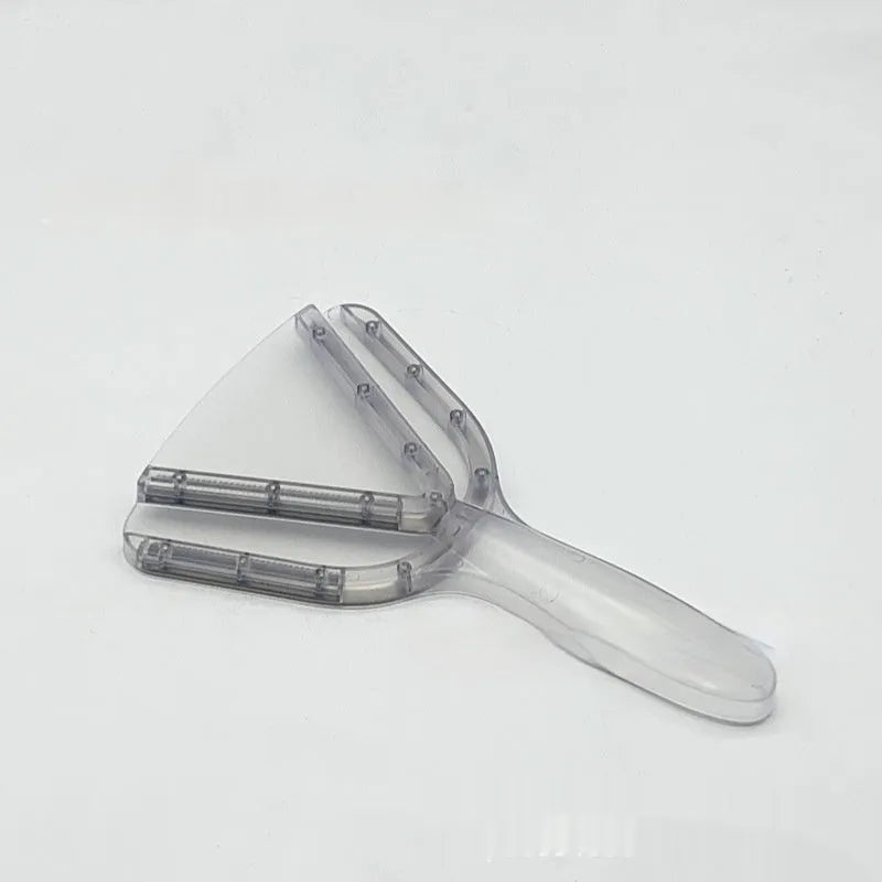 Adjustable telescopic plastic bottle opener with a non-slip handle in red, clear, and grey colour options.