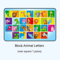 Automatic retractable car sunshade with magnetic fixing showing cartoon animal letters design