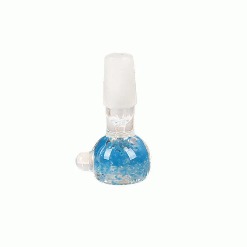 7cm coloured glass trumpet pipe cigarette holder in geometric shape