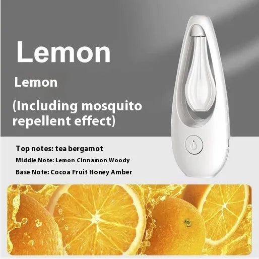 Ultrasonic aroma diffuser with mosquito repellent function in six scent options