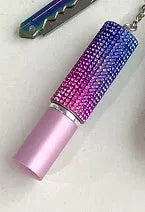 Empty refillable perfume bottle with spray atomiser shown in one of 49 colour options