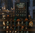 Halloween countdown box advent calendar with horror blind box and resin doll figures