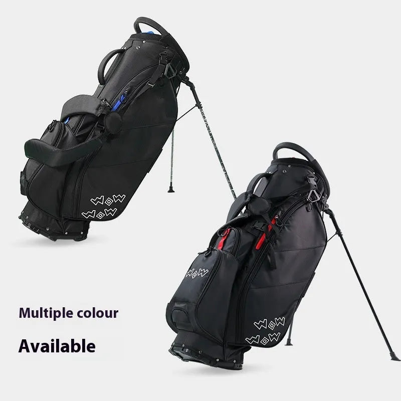 Polyester golf bracket ball bag with anti-collision design, full set, available in red or blue