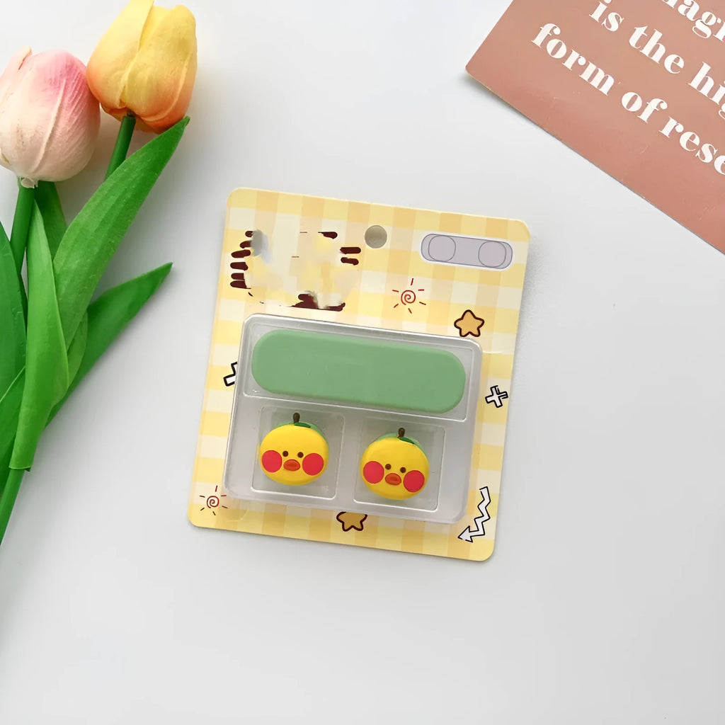 Cartoon style plastic magnetic cable fixer for desktop organisation