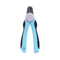 Blue heavy duty dog nail clippers with safety guard for large breed thick nails