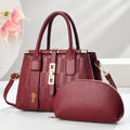 Women's round crossbody shoulder bag in PU material with adjustable strap and polyester lining